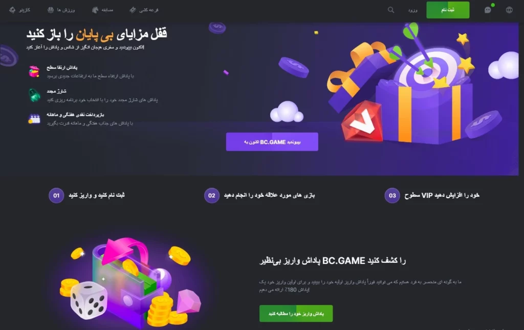 كازينو BC.Game للعملات المشفرة في لبنان